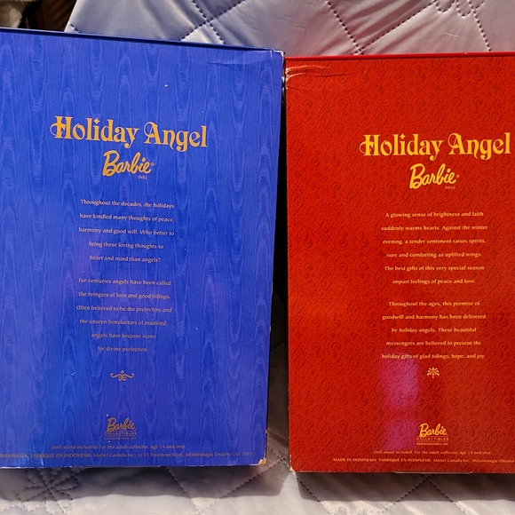 Mattel Holiday Angel Barbie dolls from the Collector Edition series. NRFB - Picture 2 of 16